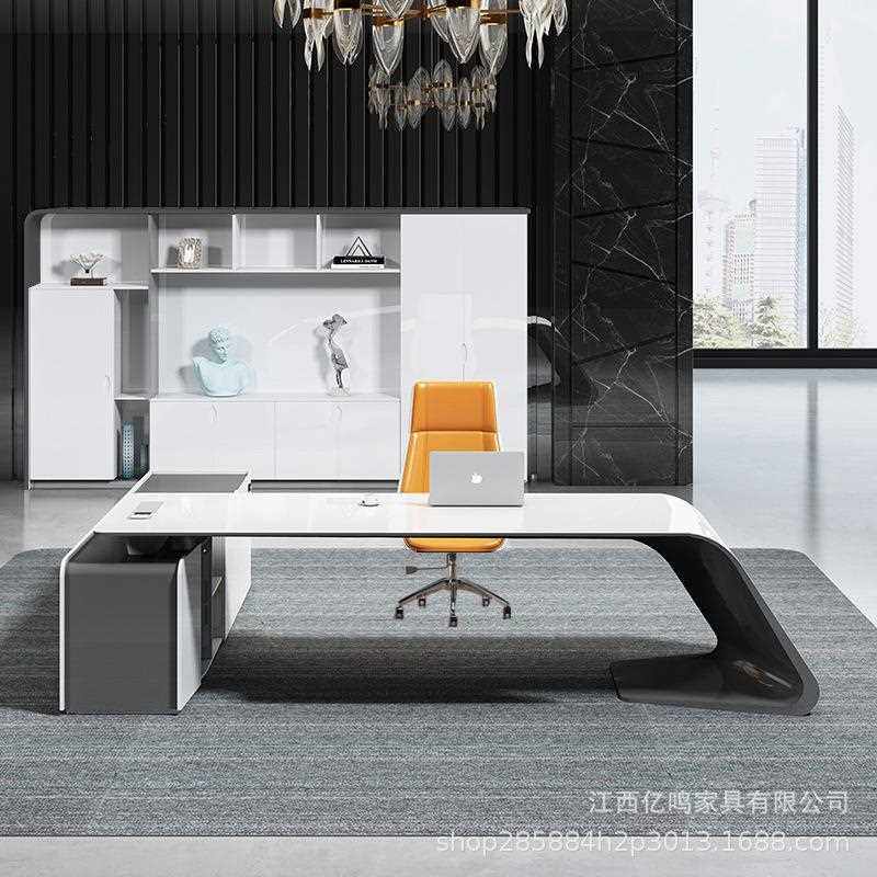 新款直销烤漆老板桌大班台总裁桌时尚个性经理桌主管办公桌简约现