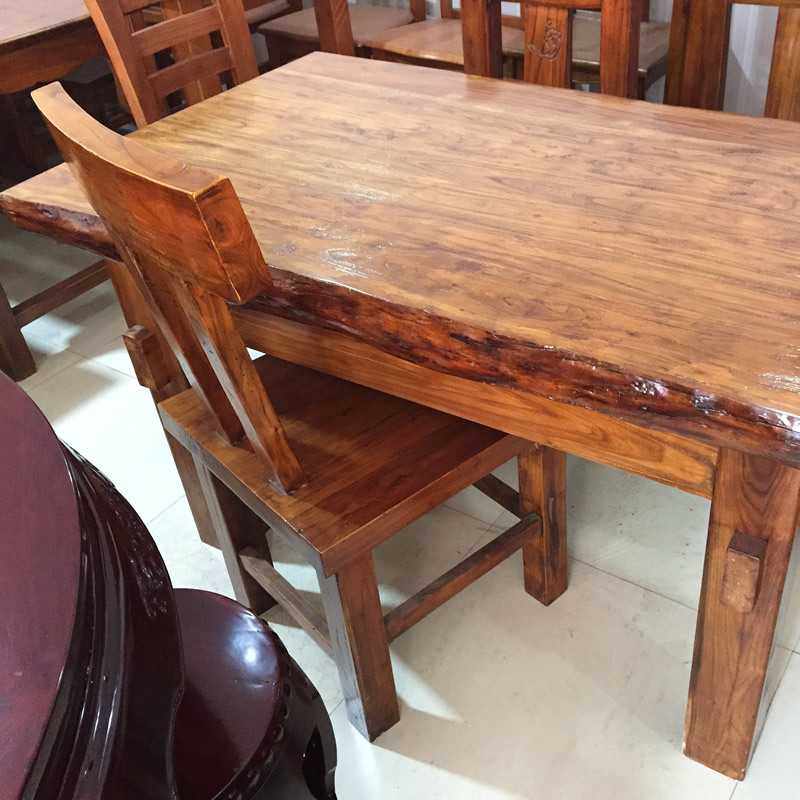 新款直销老榆木餐桌、茶台、厚面餐台连锁店饭店餐桌椅多功能实木,住宅家具,实木餐桌,淘宝优惠券,粉丝福利购,淘宝优惠卷