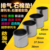 023越野 越野摩托车配件 内径32 38mm 排气管消声器石棉垫