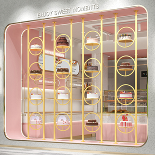 飾陳列架 網(wǎng)紅櫥窗展示架展臺鐵藝蛋糕架子蛋糕模型架店商用模型裝
