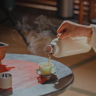 不锈钢热水壶焖茶壶家用户外旅行便携车载保温瓶 传家壶mini版