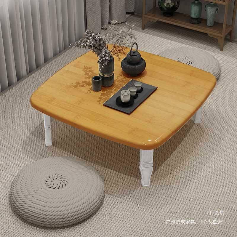 折叠桌餐桌家用炕桌地桌吃饭小桌子榻榻米床上折叠书桌电脑桌矮桌