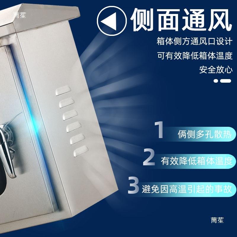 户外双层门不锈钢配电箱室外双门仪表电控内外门控制按钮