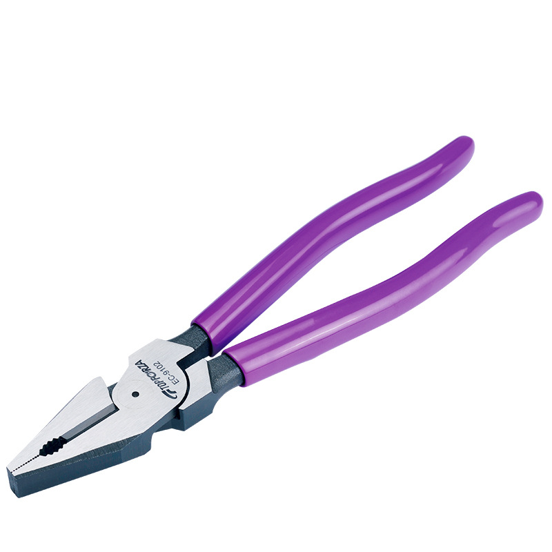 拓伏锐EC-9102偏芯省力钢丝钳老虎钳电工钳子平口钳剪钢丝9