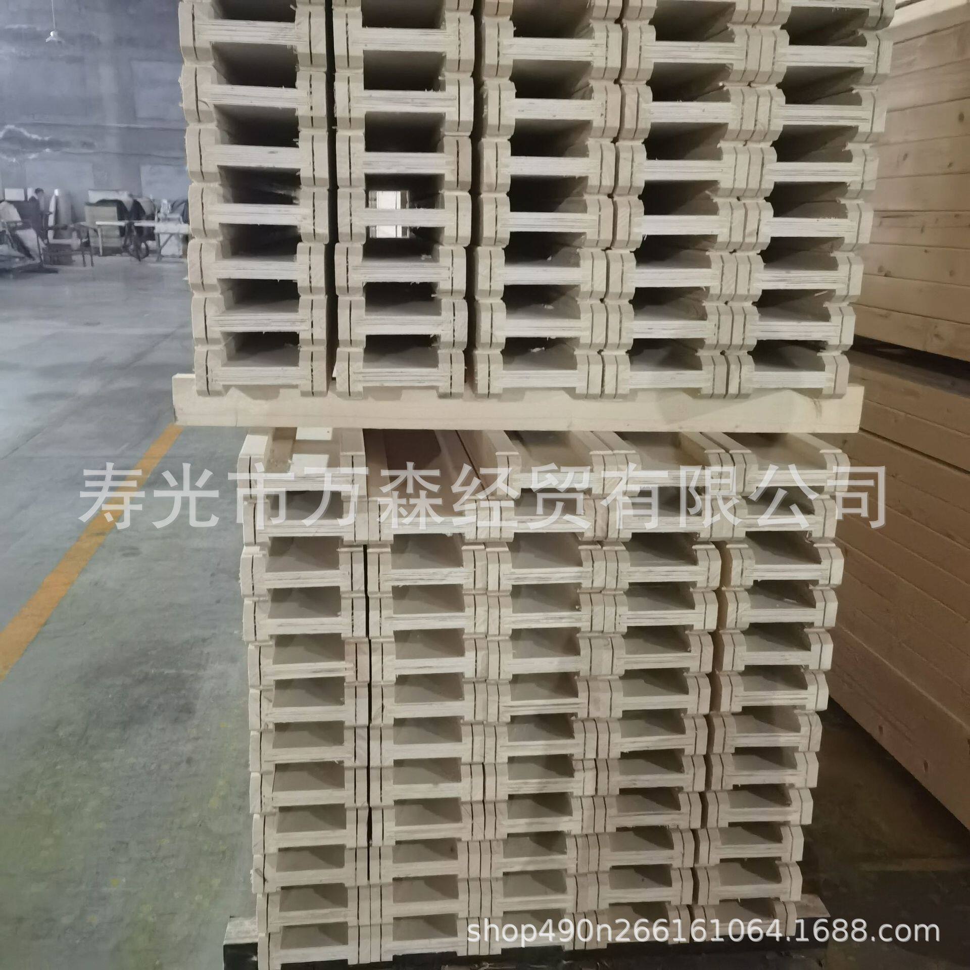 建筑LVL木梁 木质型材 支撑松木方房屋建造材木工字梁 桥梁