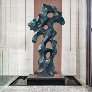 2026玻璃钢窟窿观赏造景摆件石头石太湖石别墅园林庭院风景中式