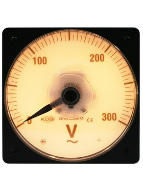 KDSI厂家供应 指针式圆形电表LS-110 AC300V黄色灯光 背光电压12V
