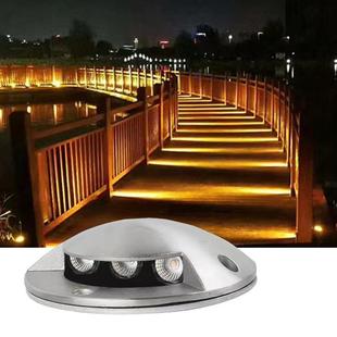 不锈钢龟背灯栈道台阶步道灯3W庭院地灯LED户外防水侧透光地埋灯