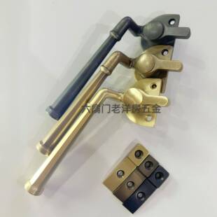 老钢窗把手实腹钢窗五金老式钢窗拉手纯铜执手老洋房钢窗配件