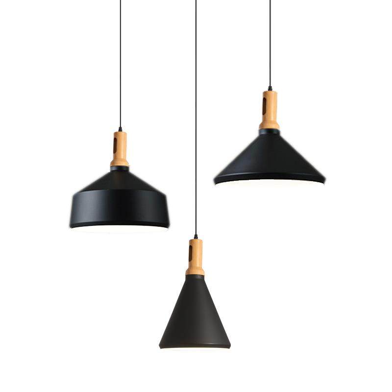 餐厅吊灯内金饭店商用卧室床头过道吧台北欧简约铝材三头单头吊灯