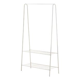 家用卧室落地衣架简约美观室内阳台挂衣架立式铁艺多层收纳置物架