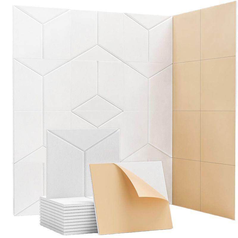供货12片装六边形聚酯纤维毛毡吸音隔音板公告栏装饰声学面板,基础建材,装饰性吸音材料,淘宝优惠券,粉丝福利购,淘宝优惠卷