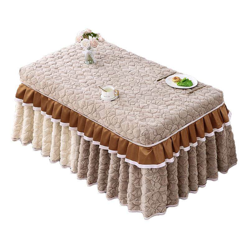 电炉罩烤火桌子罩拼接加厚茶几桌布罩电暖炉棉被套罩塔芙绒保暖