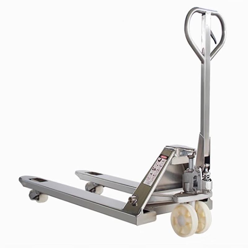 HOULAR不锈牛钢0不锈钢2.叉车2吨手动液压托盘运车T搬地唧车500kg