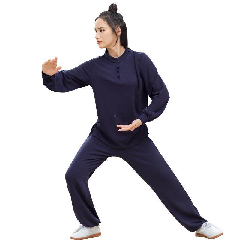 愫雅太659919极服套装秋冬保暖加康绒加中厚老年八段锦武术女训练
