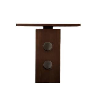 中古风实木玄关桌民宿酒店靠墙端景台侘寂风走廊入户原木玄关台