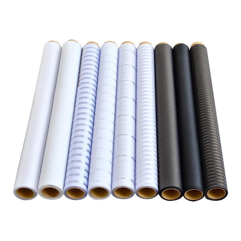 厂家静电免胶玻璃贴纸条纹办公室移门腰线半透明装饰磨砂贴膜