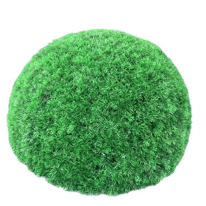 户外绿植井盖遮挡装饰品空心绿植球仿真绿植松针草球装饰米兰草球