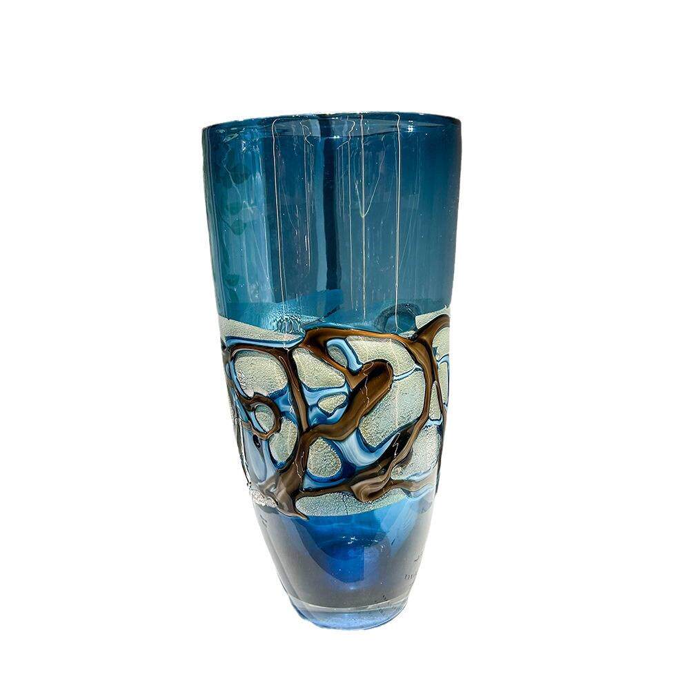 轻奢个性缠丝琉璃花瓶摆件样板间装饰插花会议室插花器商务礼品