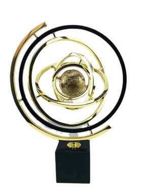 现代轻奢地球仪摆件高档酒柜电视柜办公室桌面家居客厅艺术装饰品