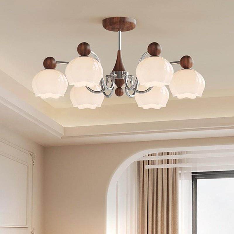 新款奶油风客厅灯护眼书房灯高级感大厅主灯具法式中古风客厅吊灯,家装灯饰光源,智能吊灯,淘宝优惠券,粉丝福利购,淘宝优惠卷