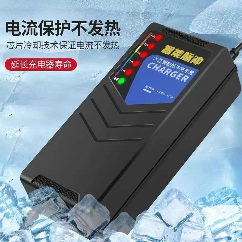 江峰适用智能脉冲断电关机型48V12AH60V20AH72伏电动车铅酸充电器