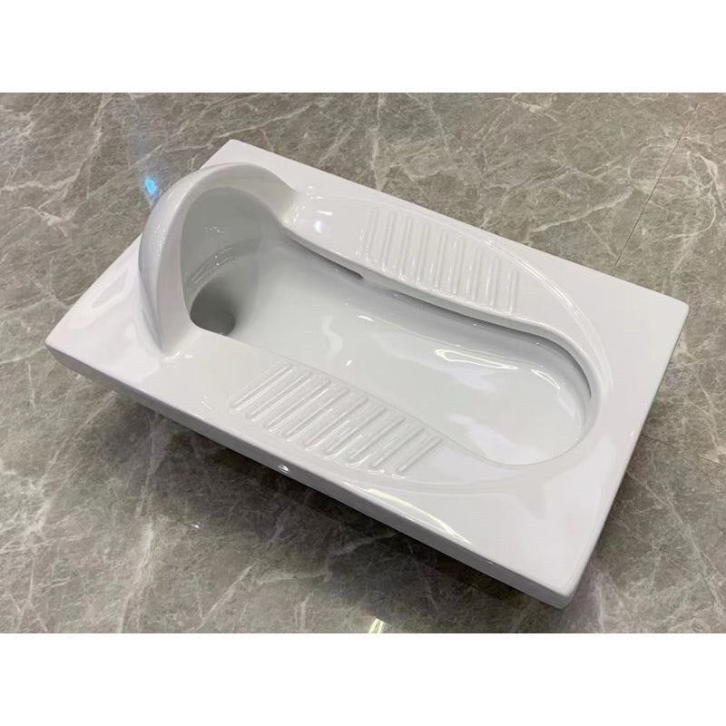 超大尺寸加长大号带挡头挡板挡水蹲便器蹲坑脚踩阀水箱工程公用