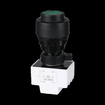 YH8030防爆自锁按钮塑料防腐带指示灯exd开孔30mm控制启停开关ct6
