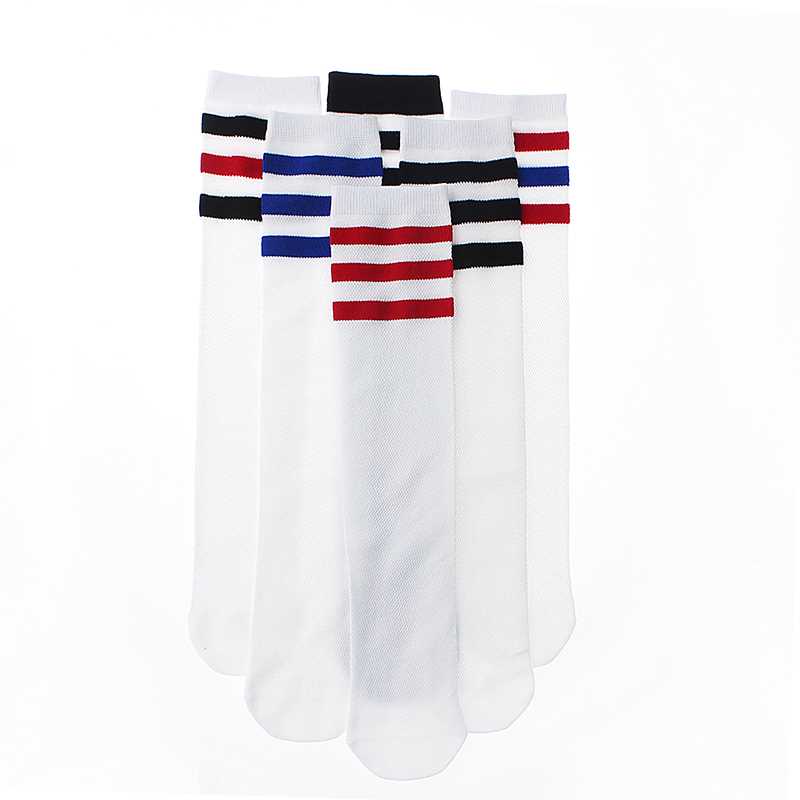 男童儿童女童春秋过膝长筒足球袜子运动纯棉中筒夏季薄款女宝长袜