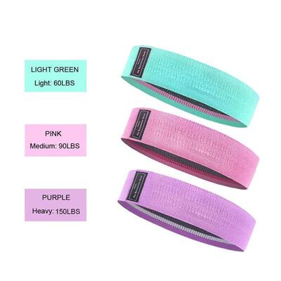 极速3PCS/Lot Yoga Resistance Bands Set Booty Band Workout Ex