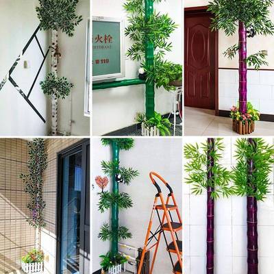 仿真竹子包下水管道装饰创意化妆室暖气消防管子美化柱子阳台遮挡