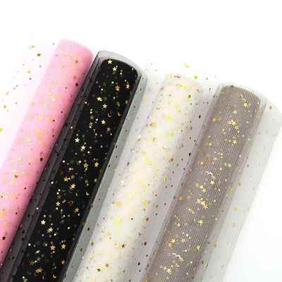 Star Moon Soft Lace Gauze Mesh Wrapping Paper Flower Bouquet