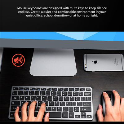 极速2023 Wireless Keyboard Mouse Set 2.4GHz USB ABS Gray Sil