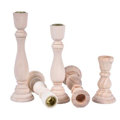 极速1PC Candlesticks Holders, Retro Wood Classic Candlestick