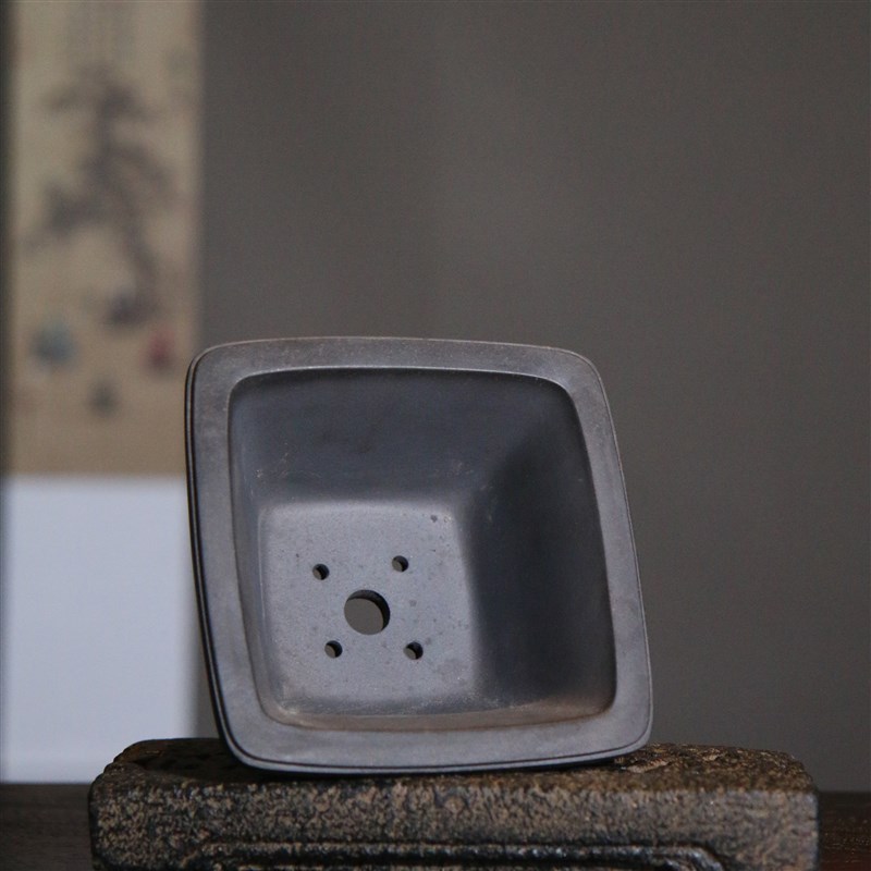 紫砂花盆正方形四方奎面方斗盆传统器觅陶乡新品原矿泥料盆景盆