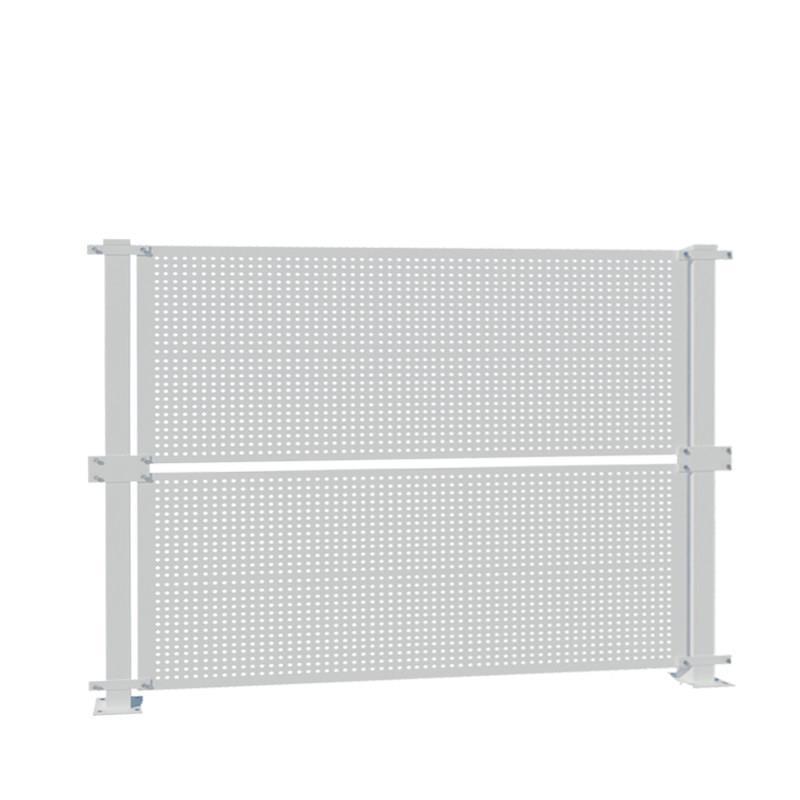 冲孔围挡道路施工防风工地抗风镀锌挡板车间隔离围栏金属围蔽铁网