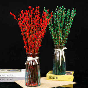 水插花卉水养插水干花银柳枝盆栽彩柳装饰摆件新房福桶材料招财