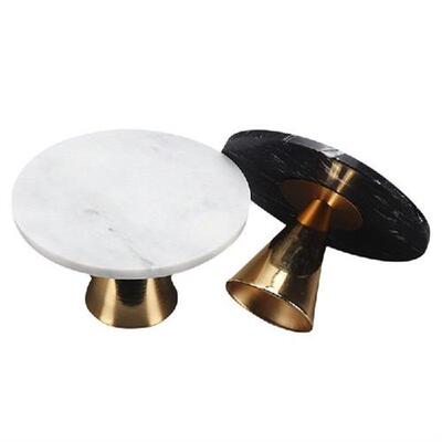 极速2Pcs Fashion and Elegant Marble Cake Tray Jewelry Rack
