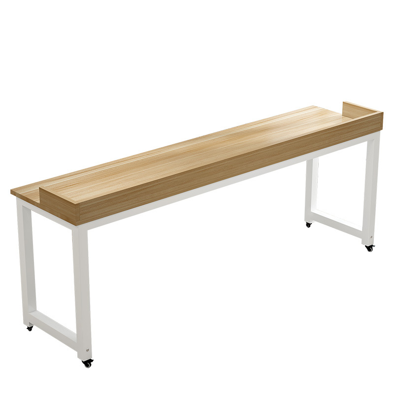 懒人床边桌办公桌工作台跨床桌可移动电脑桌床上桌长条推拉滑轮