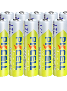 10PCS PKCELL 1.2v NI-MH AAA Battery 3A 1000MAH AAA Rechargea