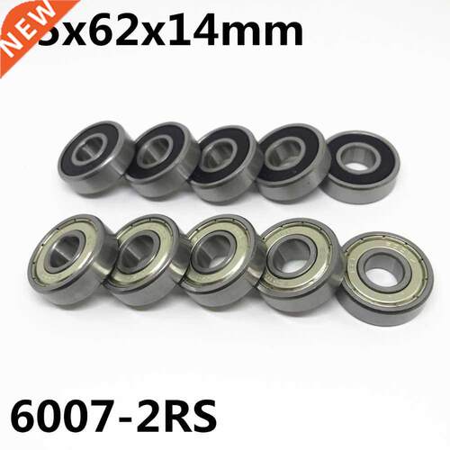极速10pcs High quality 6007-2RS ball bearing 35x62x14 mm dee