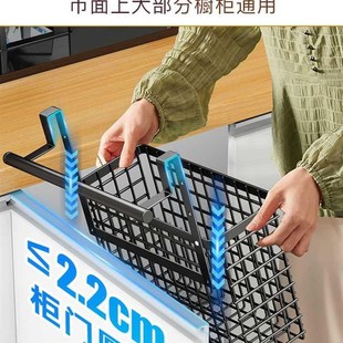 放在冰箱上置物架外侧面收纳盒悬挂式冰柜顶旁边的磁吸挂架免打孔