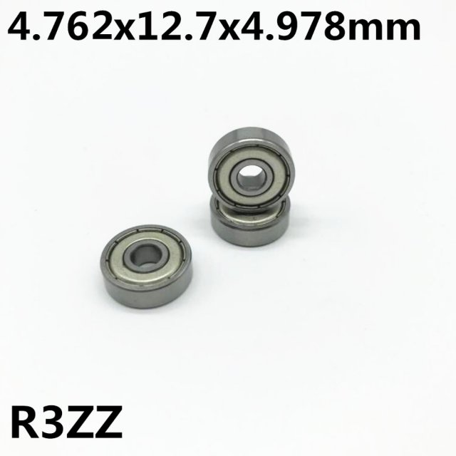 10pcs R3ZZ 4.762*12.7*4.978mm 3/16 x 1/2 x 0.196 inch Deep g