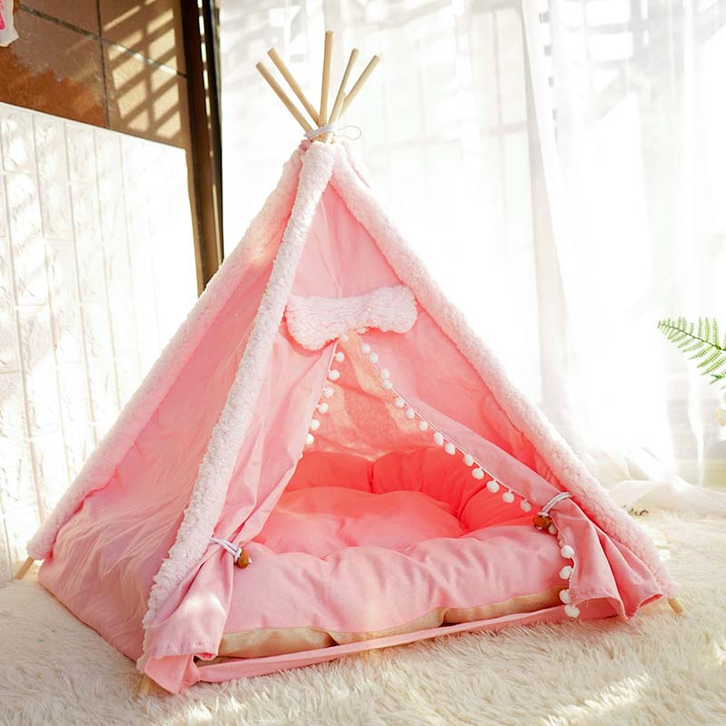印第安帐篷窝公主狗窝四季通用大型保暖猫屋猫窝别墅房子宠物用品