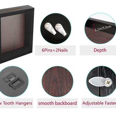 极速Mahogany BackBoarD 8x10 ShaDow Box DSplay MeMoraBla FraM