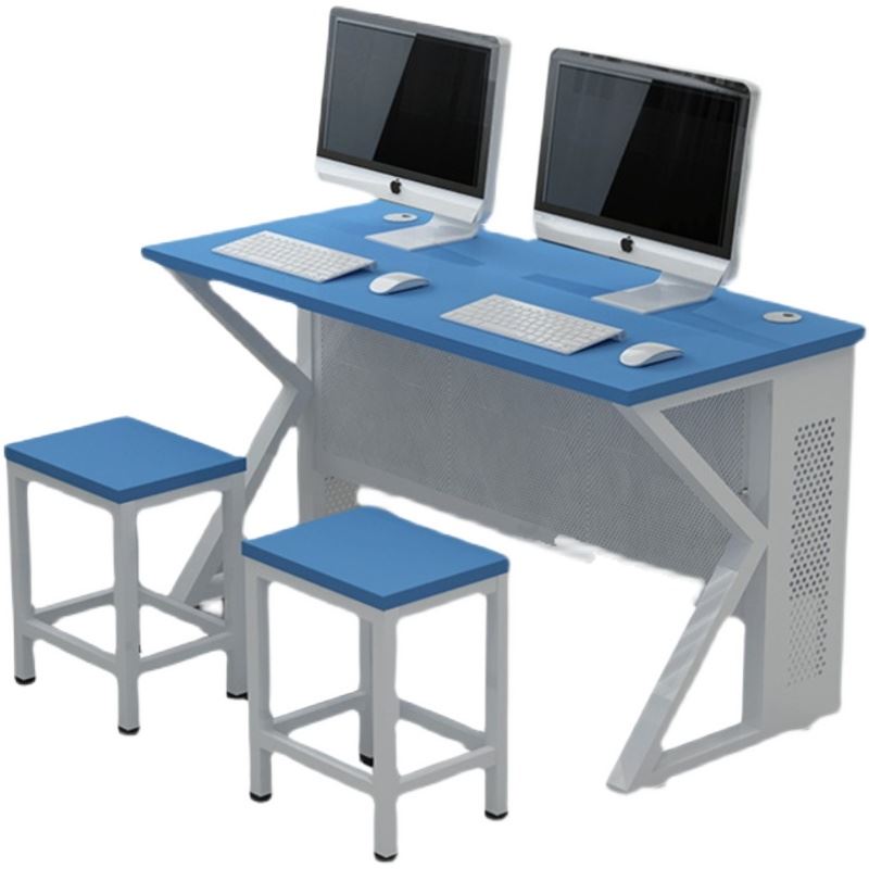 学校机房电脑桌台式实训教室微机室多媒体教学办公桌中小学课桌椅