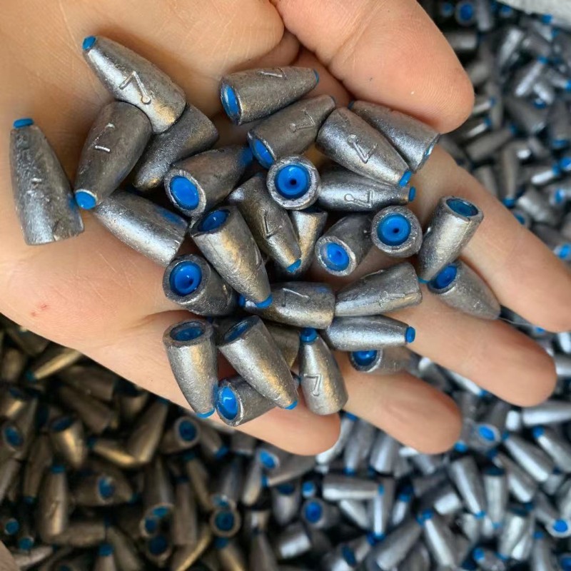 一包50个装路亚子弹铅坠倒钓专用德州组通心卡罗配重防挂坠