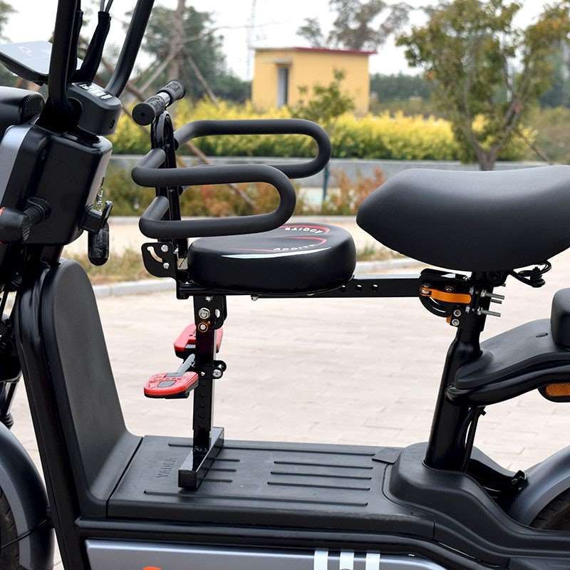 电瓶车前置儿童座椅可折叠踏板车小孩坐垫电动自行车宝宝婴儿坐椅