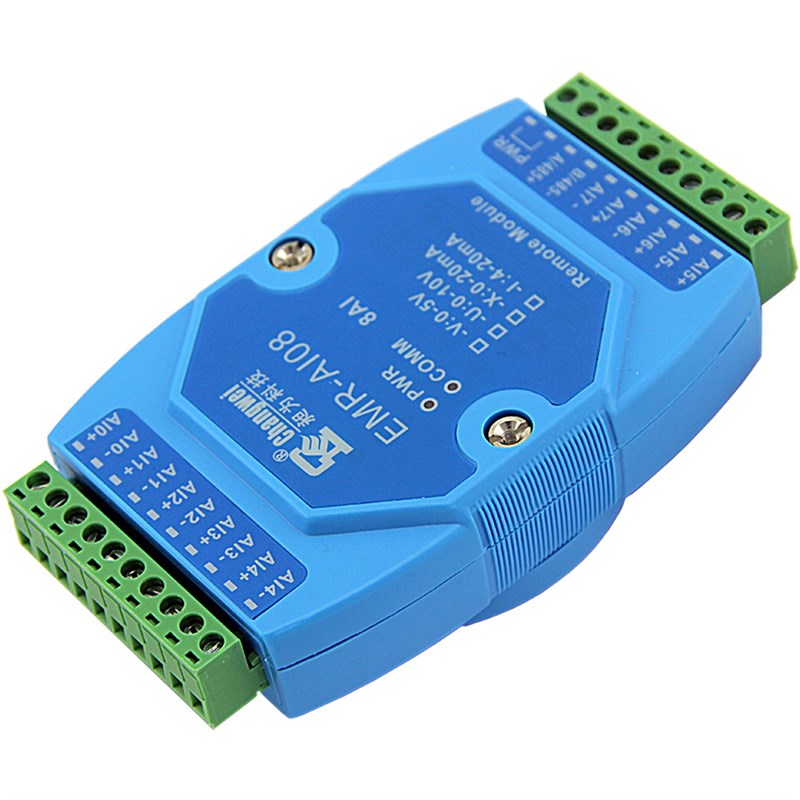 电压输入 RTU输出 8AI 模拟量数据采集模块 EMR-AI08-V 0-5V转485