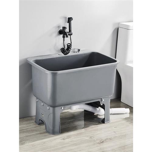 厂家墩布池拖把池阳台高脚洗拖布地盆化妆室家用墩布拖布池移动水